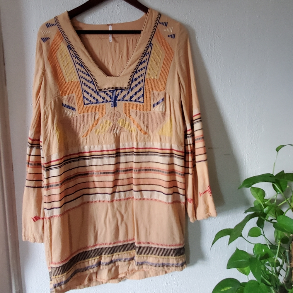 Free people hippie Aztec dress